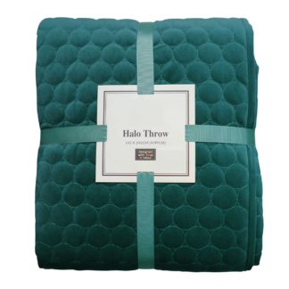 An Image of Geo Teal Throw