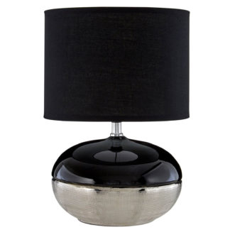 An Image of Honey Black Shade Table Lamp