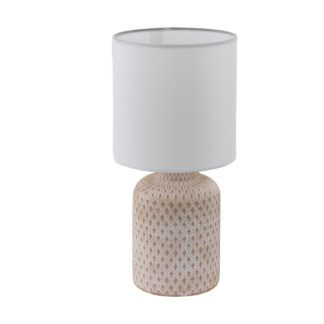 An Image of Eglo Bellariva Table Lamp Cream White