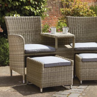 An Image of Wentwoth 2 Seater Bistro Set Natural