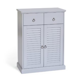An Image of Argos Home Le Marais 2 Door Double Unit Cabinet - Grey