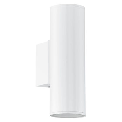 An Image of Eglo Riga Outdoor LED Up/Down Light - White