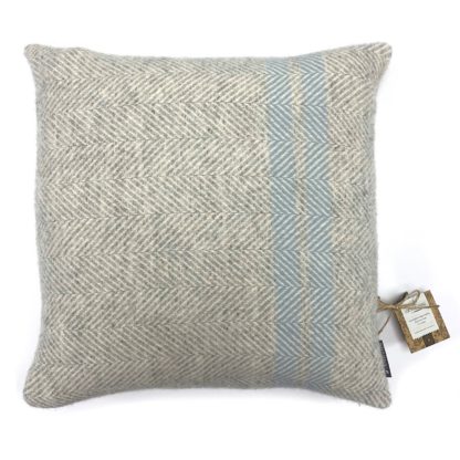 An Image of Country Living Wool Herringbone Stripe Cushion - 50x50cm