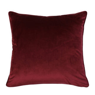 An Image of Velvet Cushion - Claret