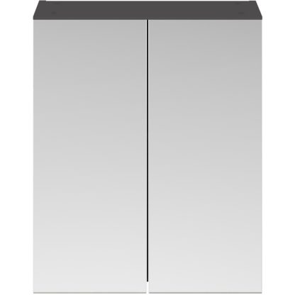 An Image of Balterley Rio 600mm Mirror Unit 50/50 - Gloss Grey