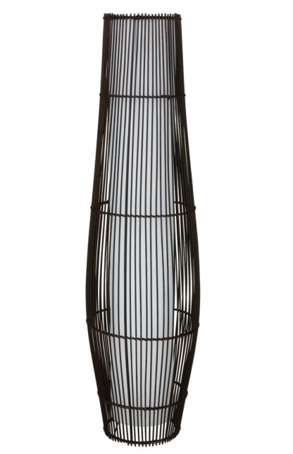 An Image of Argos Home Chocolate Rattan Floor Lamp