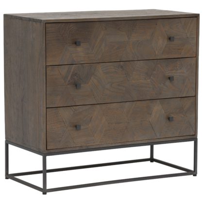 An Image of Mojave 3 Drawer Chest, Mango Wood