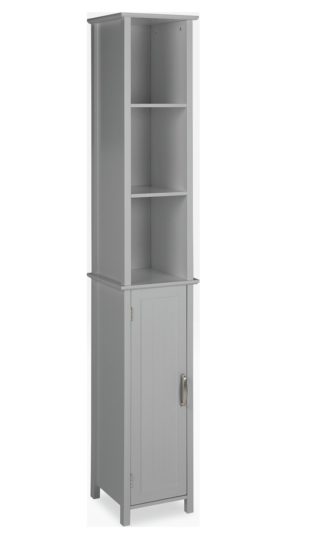 An Image of Argos Home Tongue & Groove Tallboy - Grey