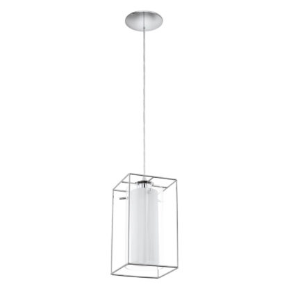 An Image of Eglo Loncino 1 (1 Light) Pendant Light - Chrome