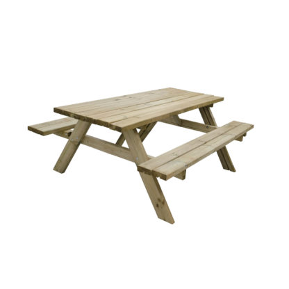 b39653e6926d0d38bea88897c87409b4ffad01f8be16dcfb2f6e5dcf8cc2ab00.jpg An Image of Rectangular Picnic Table - Large