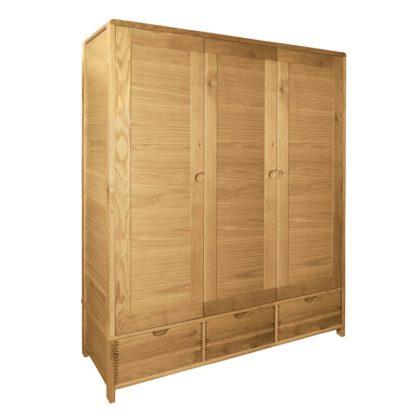 An Image of Ercol Bosco 3 Door Wardrobe