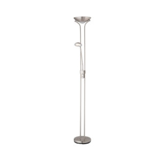 An Image of Yarra Parent and Child Floor Lamp - Chrome