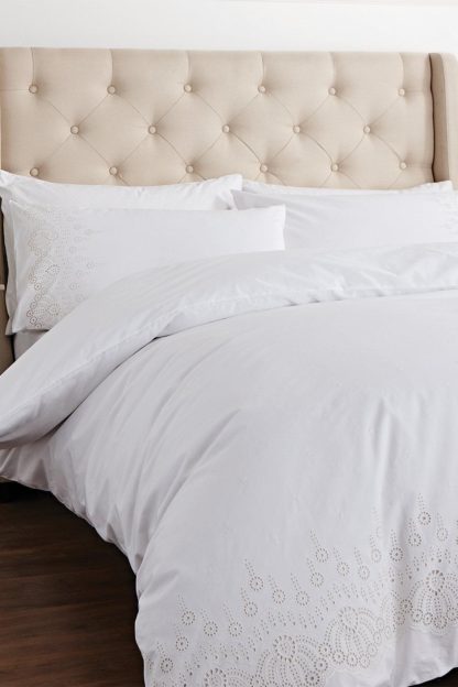 An Image of Embroidery Anglaise Double Duvet Set