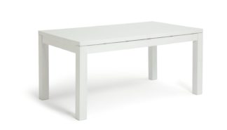 An Image of Habitat Lyssa Extending 8-10 Seater Dining Table - White