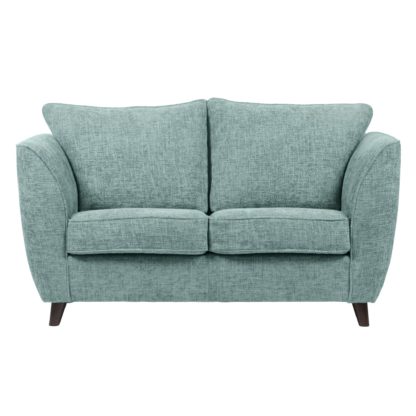 An Image of Sienna Fabric 2 Seater Sofa Duck Egg (Blue)