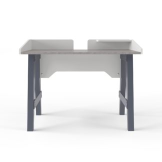 An Image of Truro Grey and Marble Effect Desk Grey