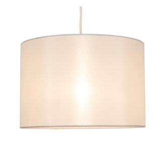 An Image of Ella Simple Drum Lamp Shade - Cream