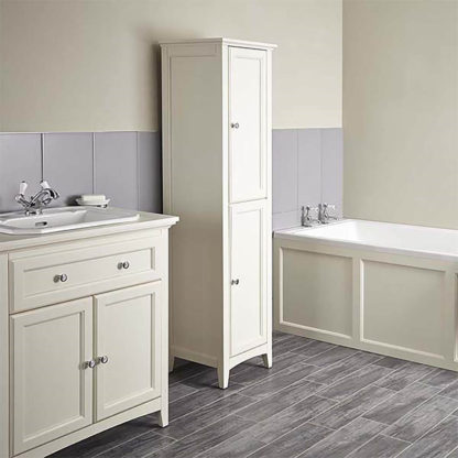 An Image of Bathstore Savoy Old English 400mm Tall Floorstanding Cabinet
