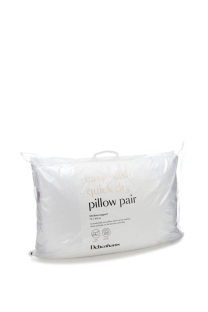 An Image of Easy Wash Quick Dry Pillow Pair