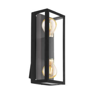 An Image of EGLO Alamonte 1 Exterior Double Wall Light