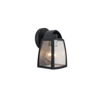 An Image of Lutec Kelsey Outdoor Wall Lantern In Black