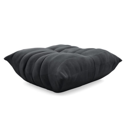 An Image of Ligne Roset Togo Footstool Alcantara Chic Grey