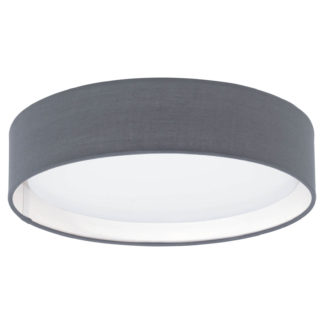 An Image of Eglo Pasteri Small Flush Light - Grey