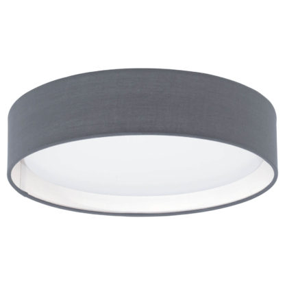 An Image of Eglo Pasteri Small Flush Light - Grey