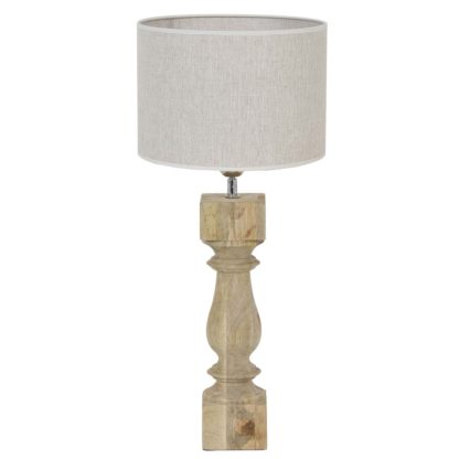 An Image of Natural Wood Table Lamp