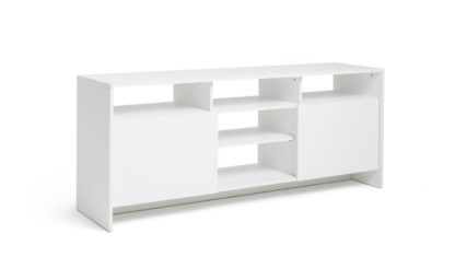 An Image of Habitat Turin 2 Door Extra Large TV Unit - White