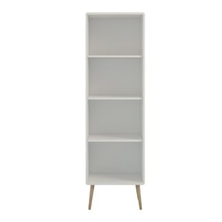 An Image of Softline Narrow Bookcase White