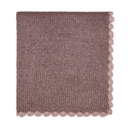 An Image of Scala Knit Throw 130X170cm Heather