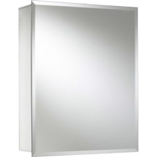 An Image of Croydex Winster Single Door Aluminium Bathroom Cabinet