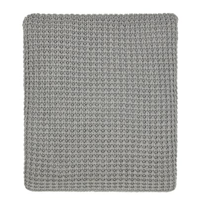 An Image of Kearney Knit Throw 130X170cm Cloud Grey