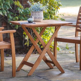 An Image of Jane Square Folding Table Natural