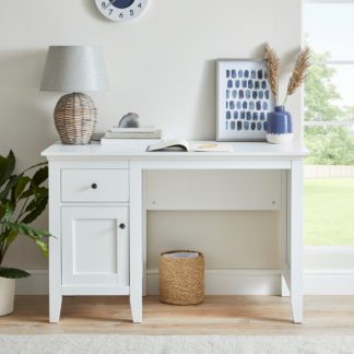 An Image of Lynton White Desk White