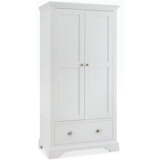 An Image of Carrington Double Wardrobe, White