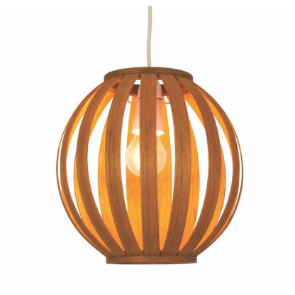 An Image of Ben Round Bamboo Lamp Shade