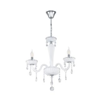 An Image of EGLO Carpento 3 light chandelier