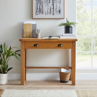 An Image of Sherbourne Oak Desk Light Oak