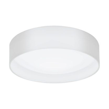 An Image of Eglo Pasteri Small Flush Light - White