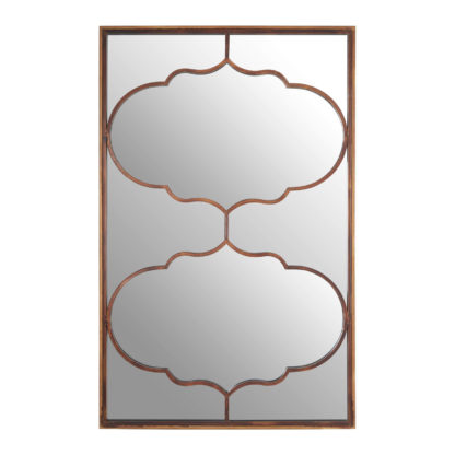 An Image of Zara Arabesque Wall Mirror - Gold