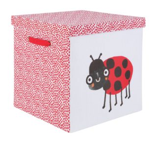 An Image of Argos Home Wildlife Wonders 40cm Box with Lid - Ladybird