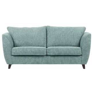 An Image of Sienna Fabric 3 Seater Sofa Duck Egg (Blue)
