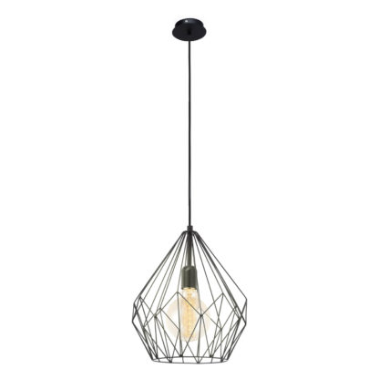 An Image of Eglo Carlton Pendant Light - Black