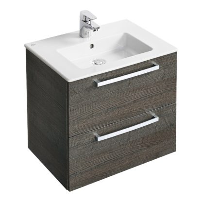 An Image of Ideal Standard Tempo 60cm Vanity Unit Pack - Lava Grey