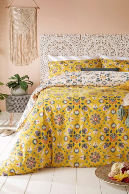 An Image of Folk Floral Single Duvet Set