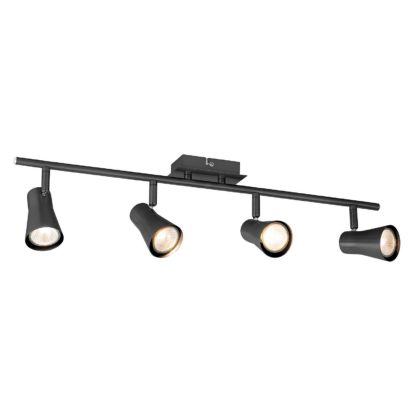 An Image of Swansea 4 Bar Black Nickel Spotlight