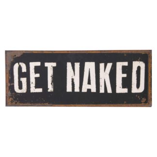 An Image of Get Naked Sign