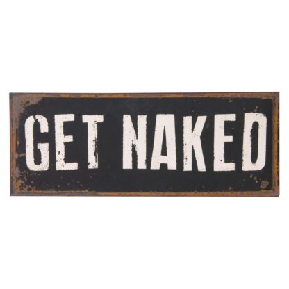 An Image of Get Naked Sign